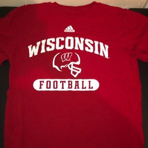 Wisconsin Adidas Men’s Football Tee